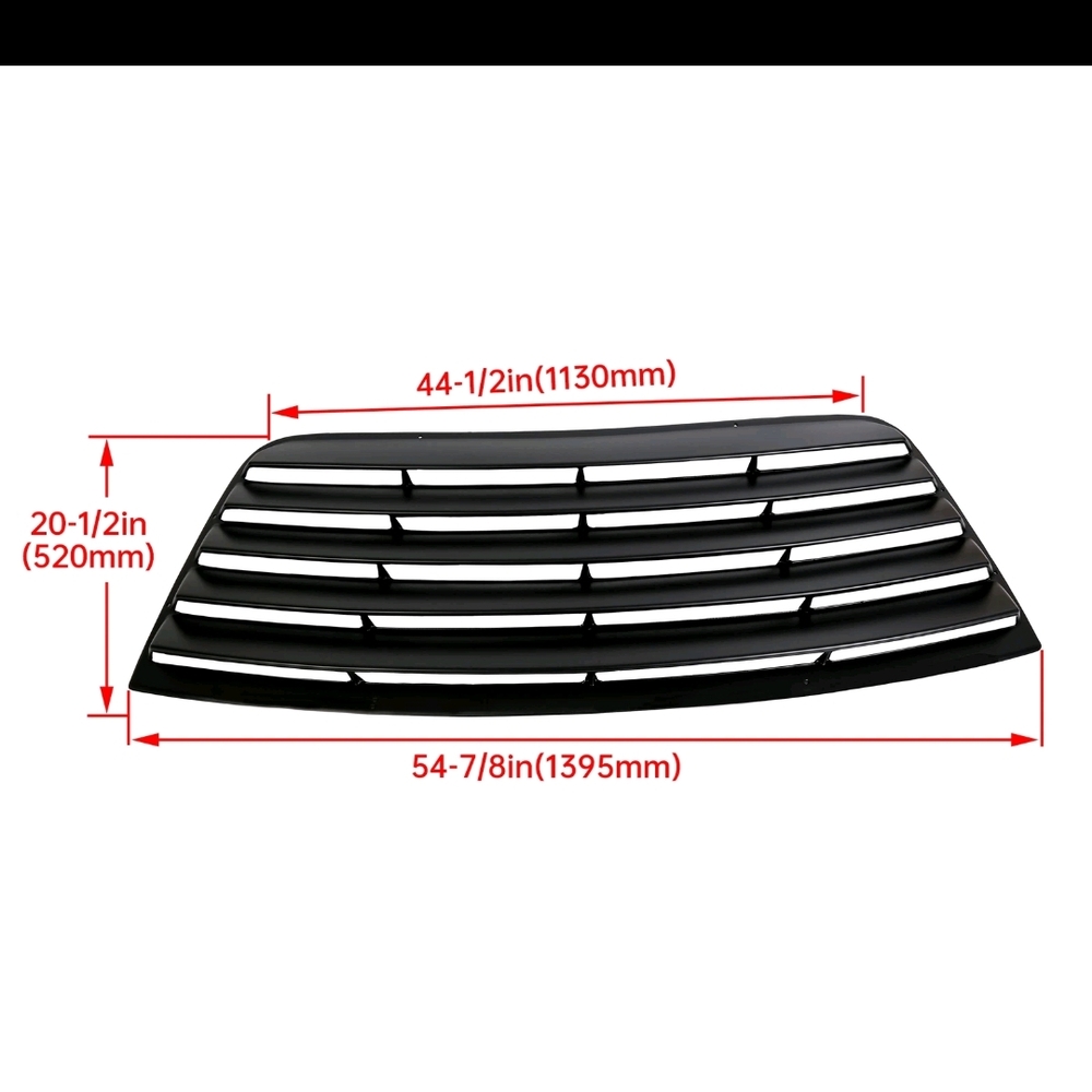 Black Rear Window Louvers New In Box - Picture 3 of 11